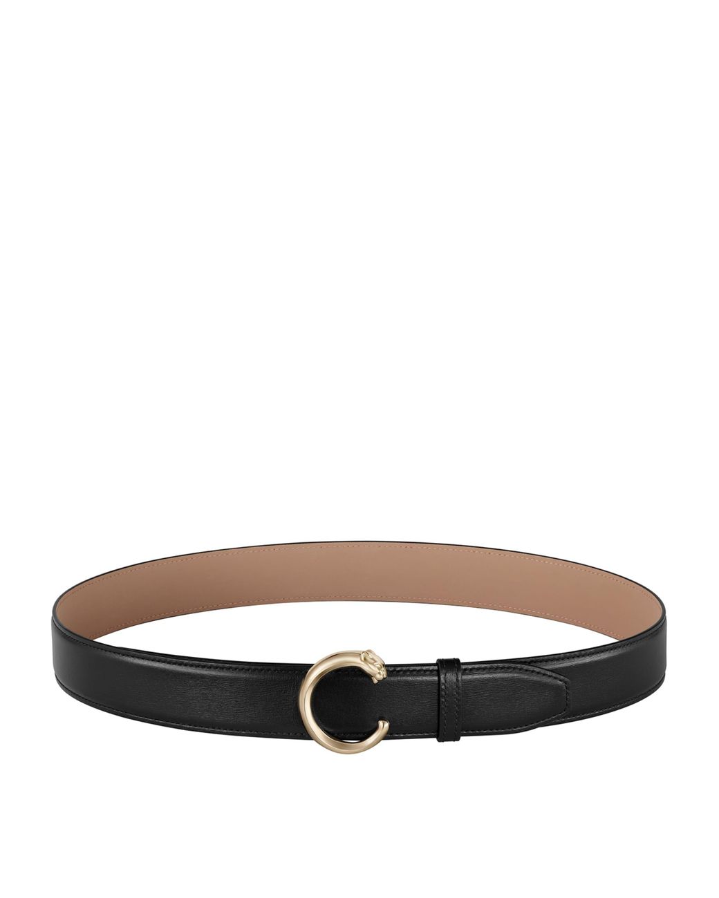 Cartier Brown Leather Panthère De Belt