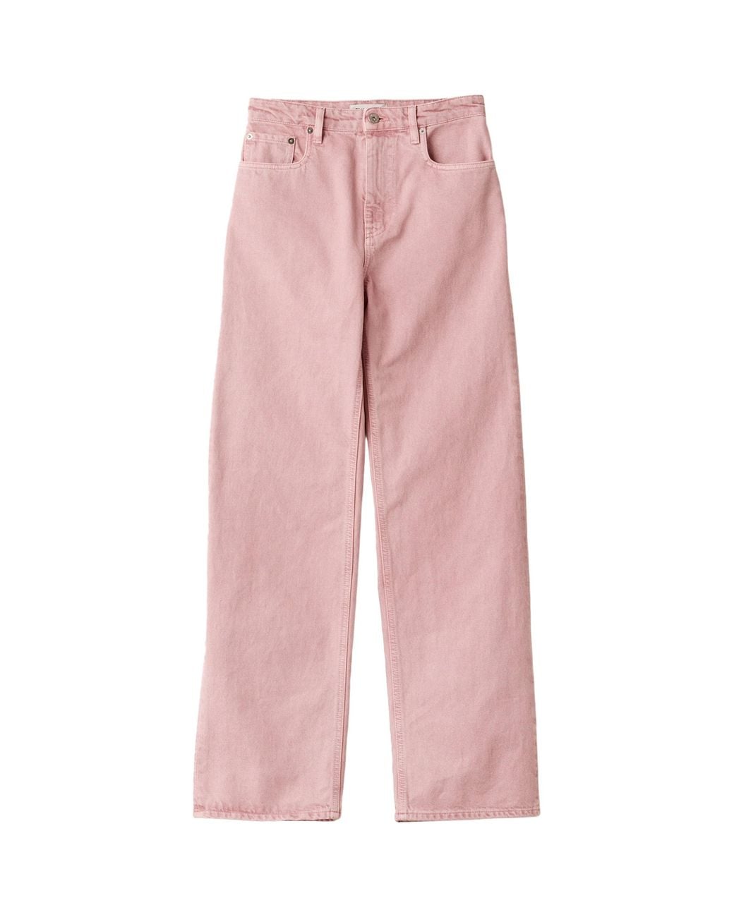 Miu Miu Pink High-Rise Straight Jeans