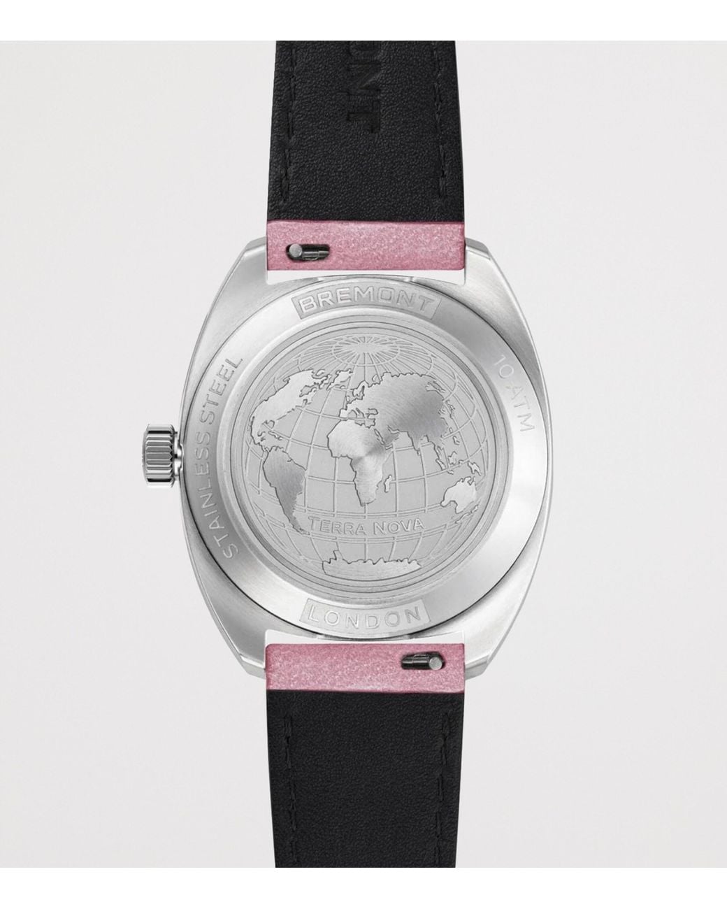 Bremont Gray Stainless Steel Terra Nova Jumping Hour Frosted Watch