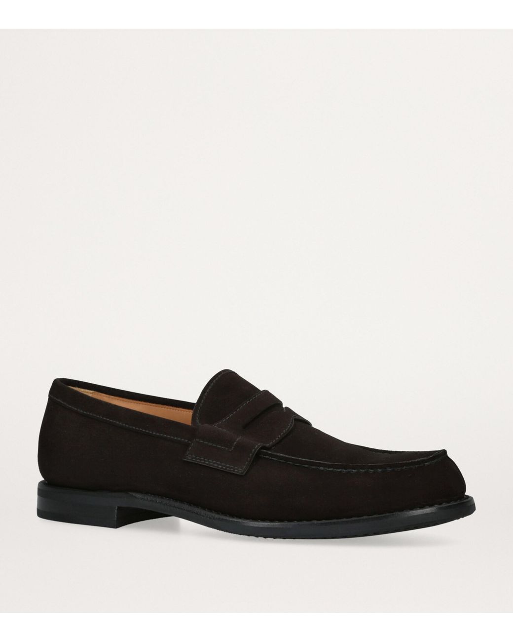 Church's Black Suede Gateshead Penny Loafers for men