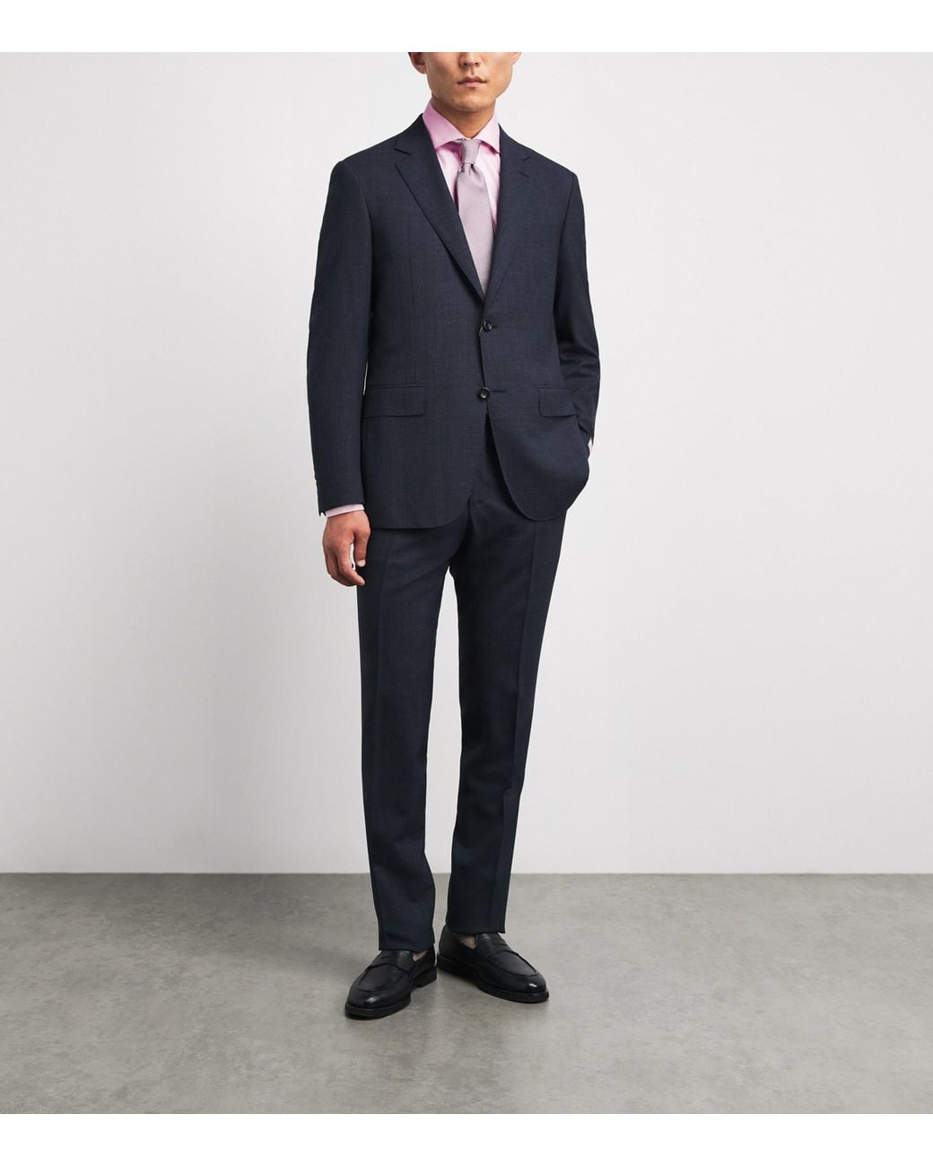 Barba Napoli Blue Cotton Oxford Shirt for men