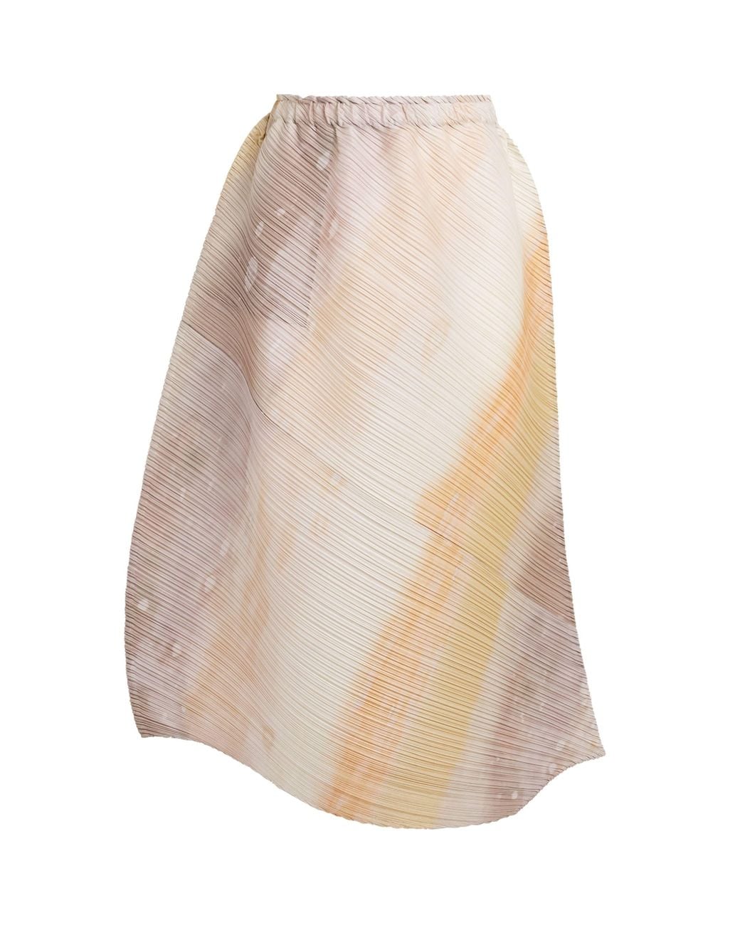 Pleats Please Issey Miyake Natural Sea Bubble Midi Skirt
