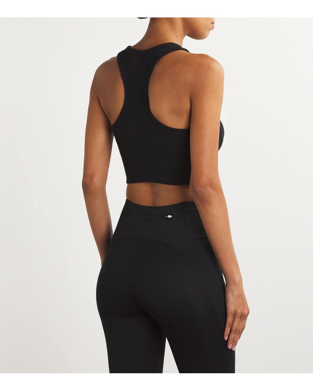 Alo Yoga Cropped Aspire Tank Top in Black | Lyst UK