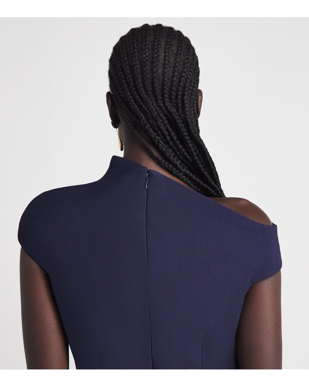 Solace London Blue One-Shoulder Arion Gown