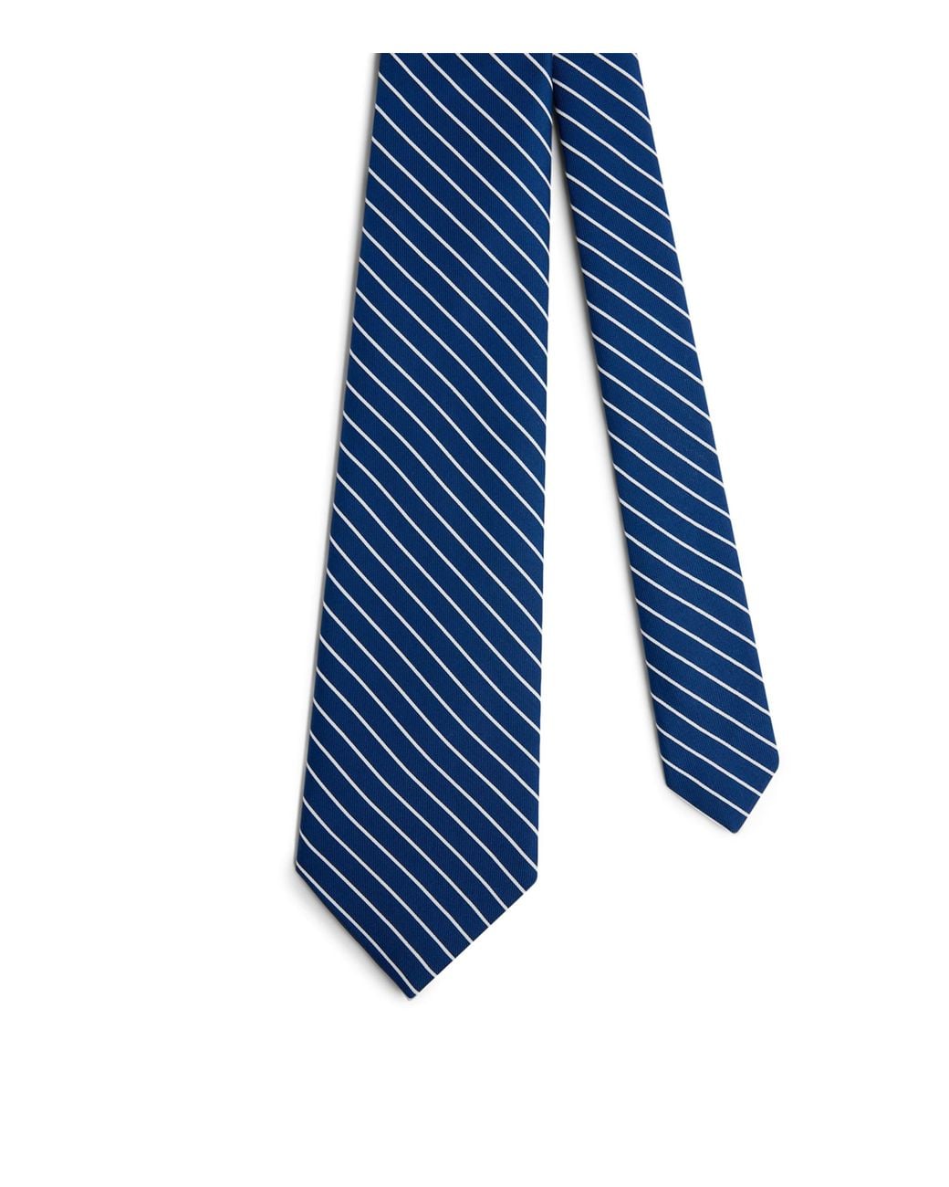 Dunhill Blue Mulberry Silk Stripe Tie for men