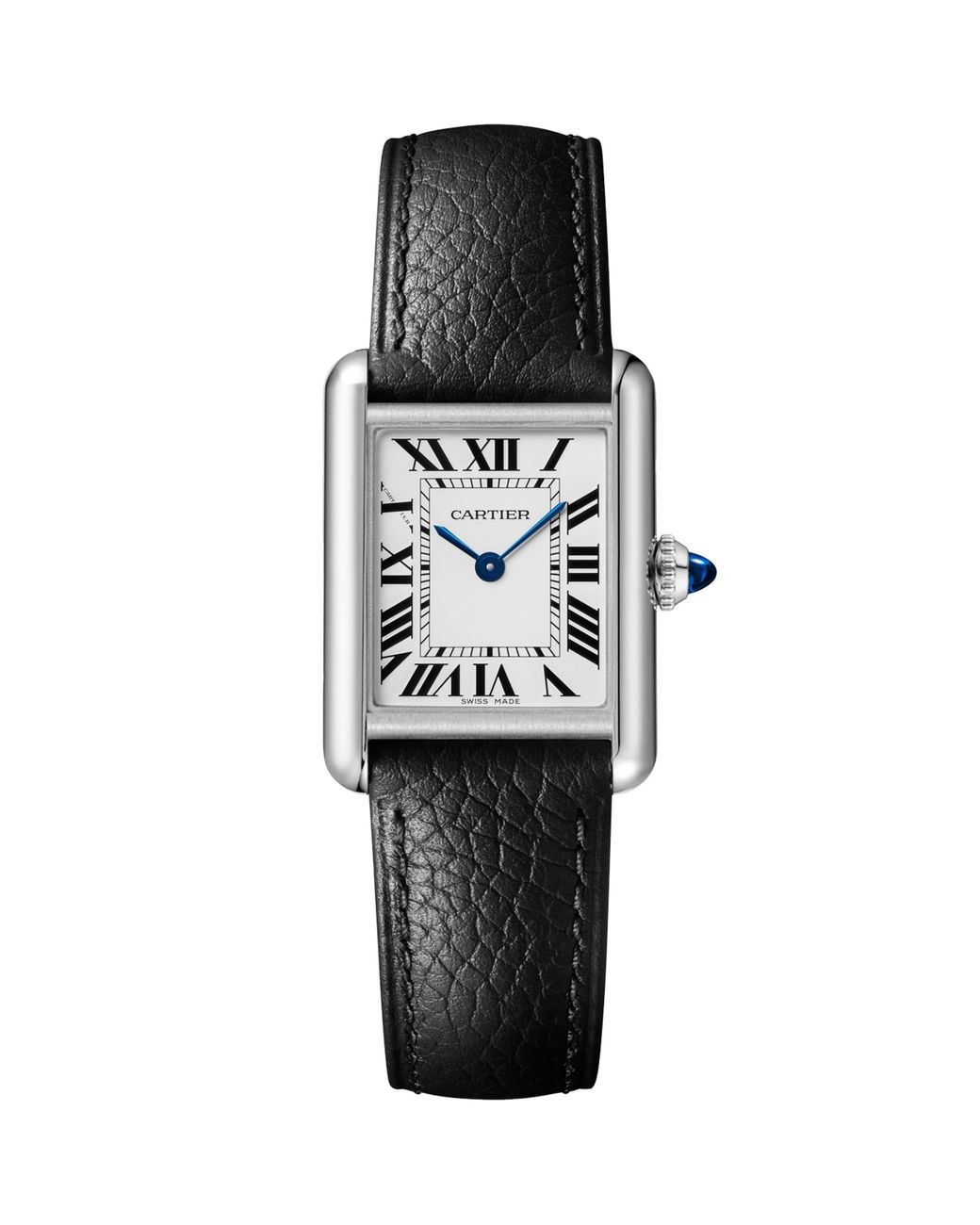 Cartier Black Small Steel Tank Must Watch