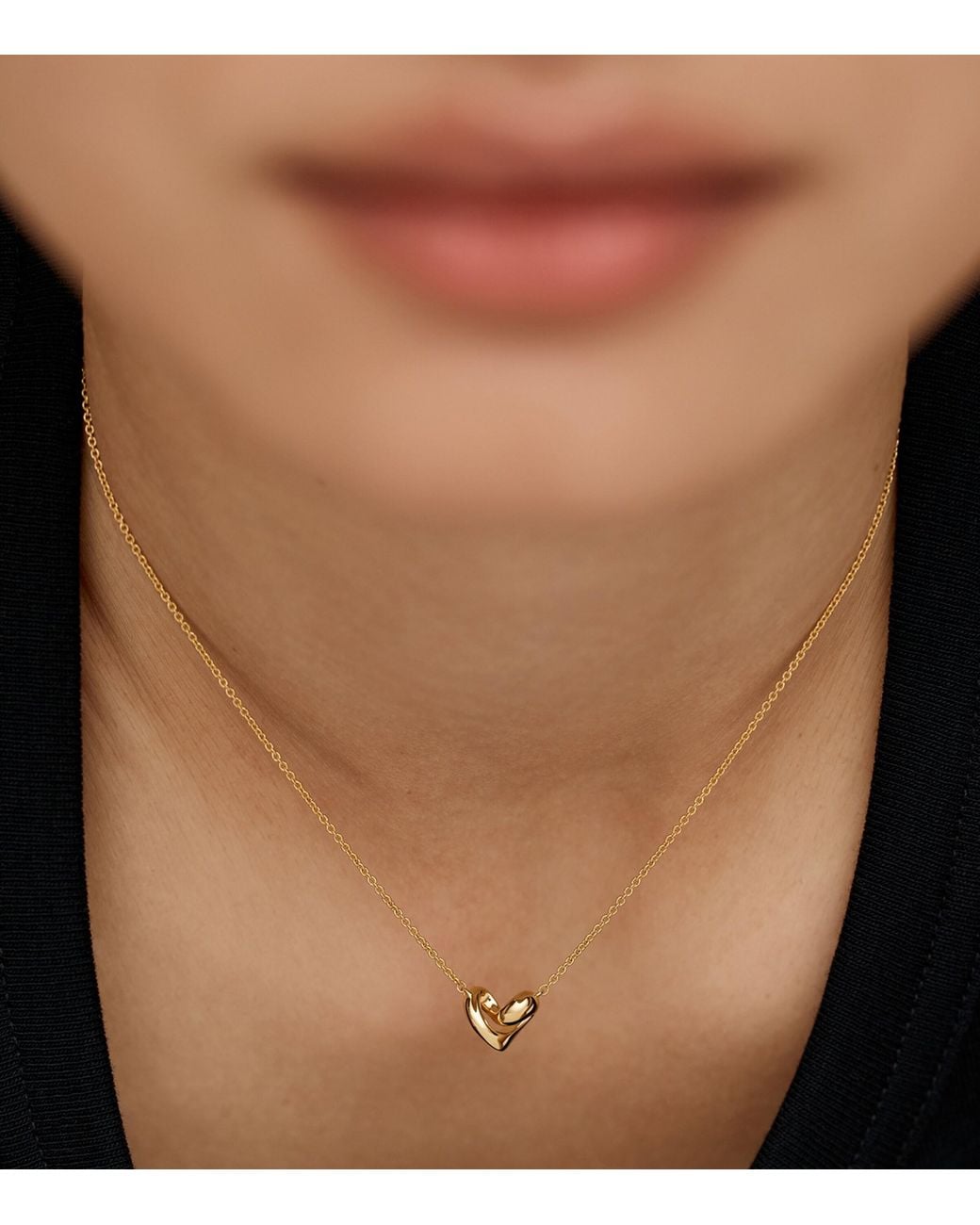 Monica Vinader Natural Small Vermeil Infinity Heart Necklace