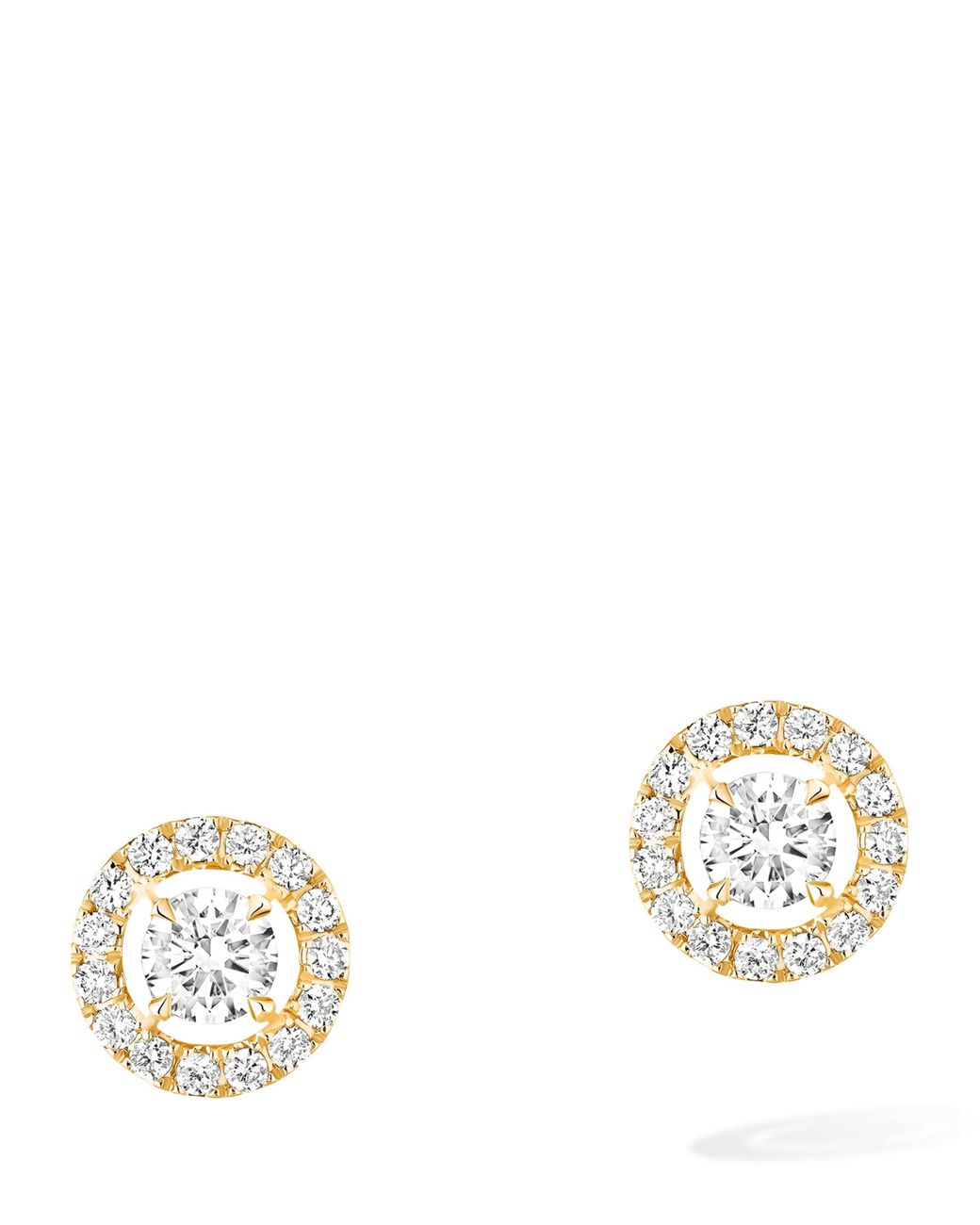 Messika Metallic Joy And Diamond Small Stud Earrings