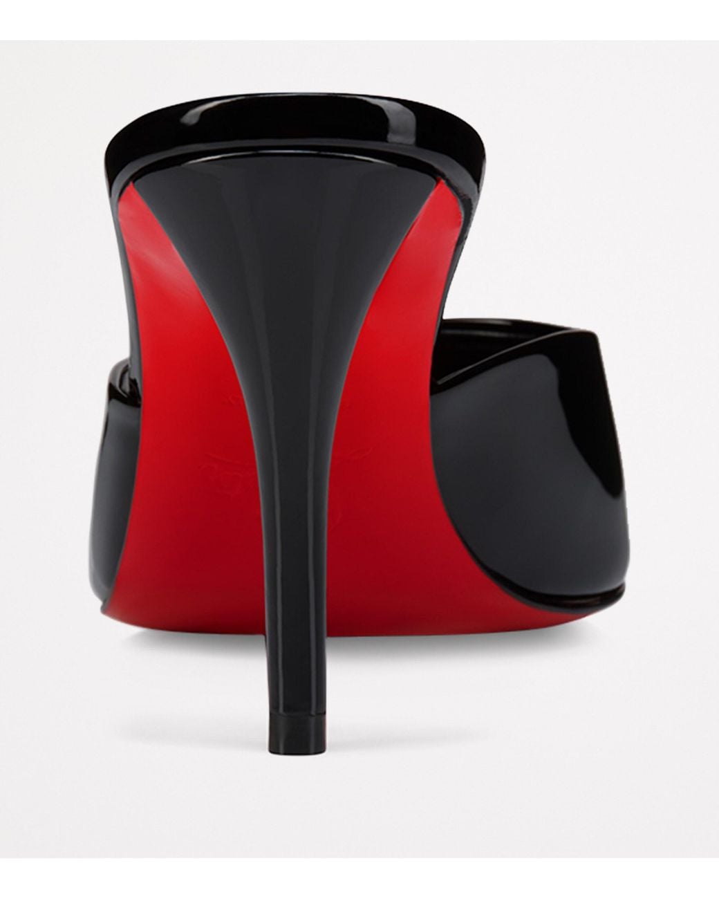 Christian Louboutin Black Miss Z Patent Calf Leather Mules 80