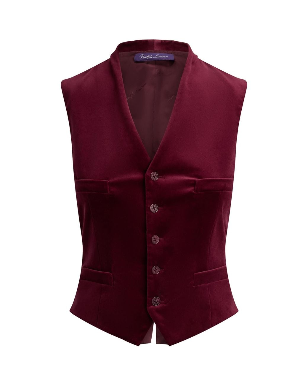 Ralph Lauren Purple Cotton-Blend Jaiden Waistcoat