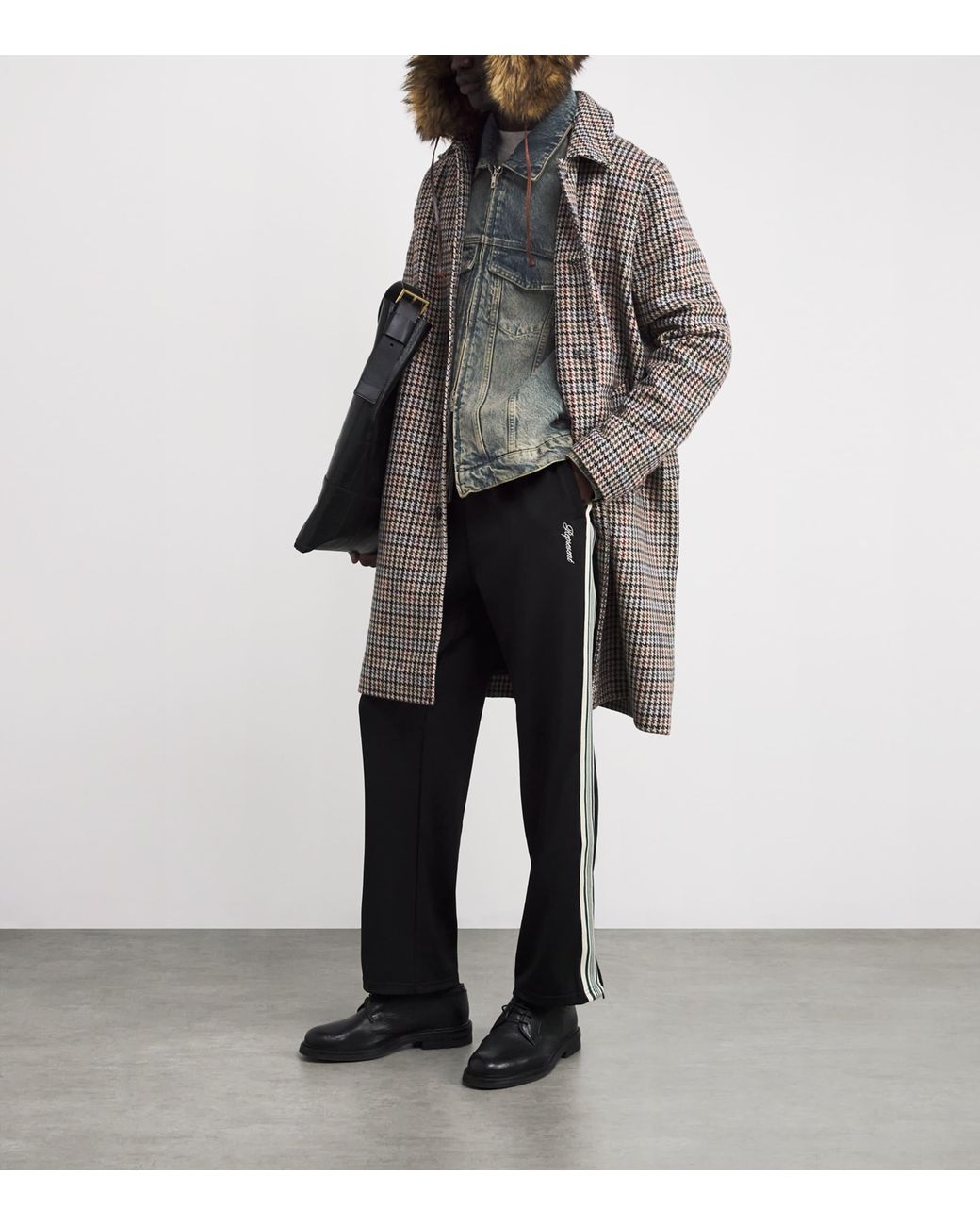 Represent Gray Bleached Denim Jacket for men