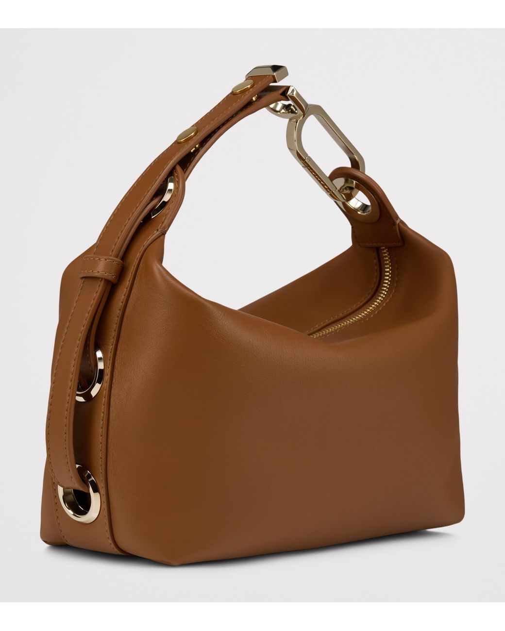 Christian Louboutin Brown Flo Leather Pouch Bag