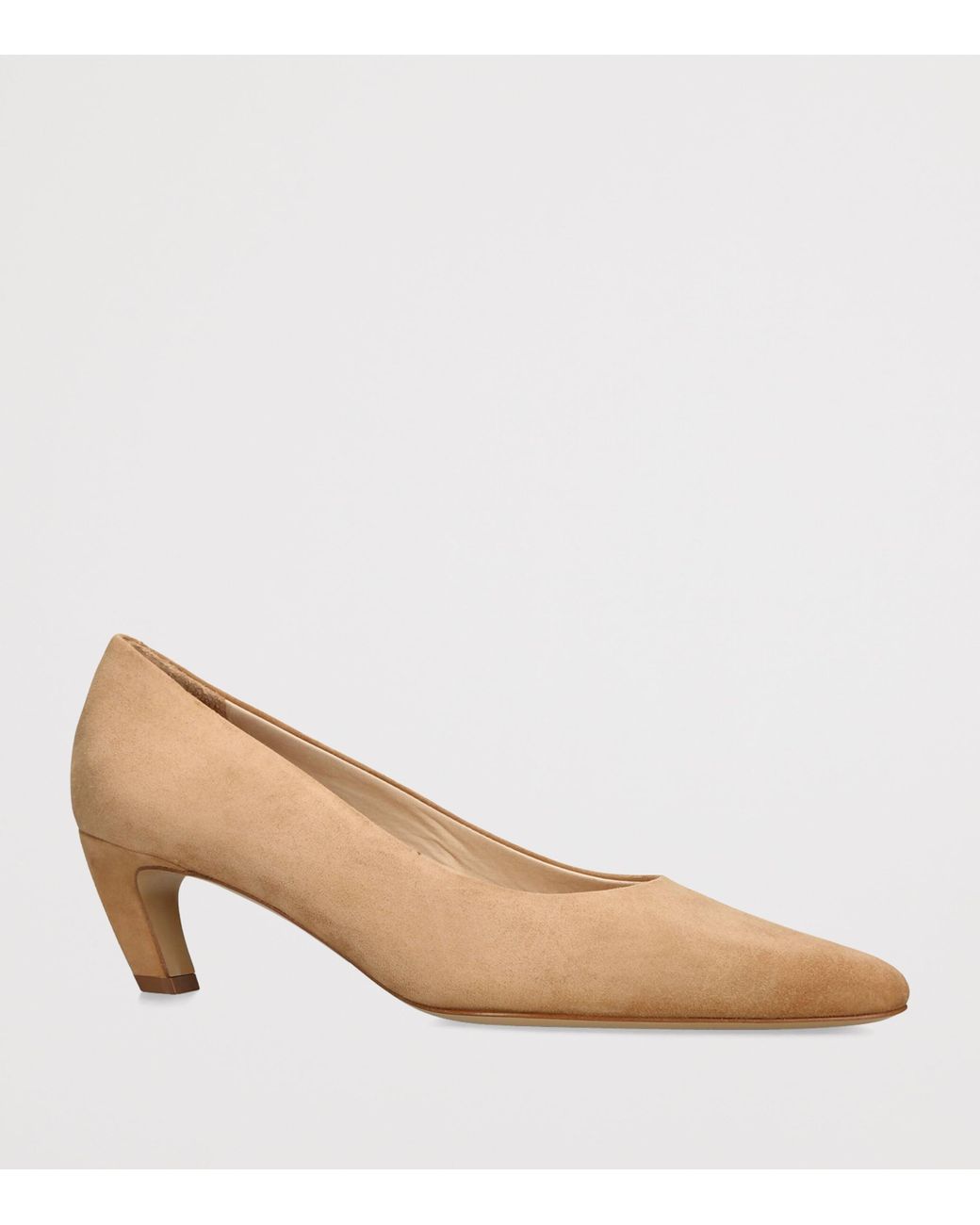 Gabriela Hearst Natural Suede Peggy Heeled Pumps 50