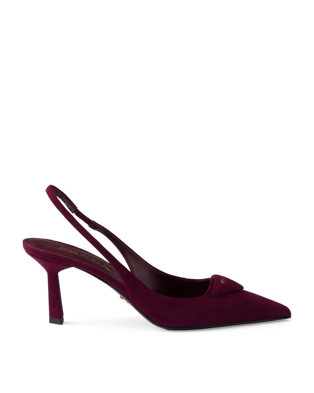 Prada Purple Suede Slingback Pumps 75