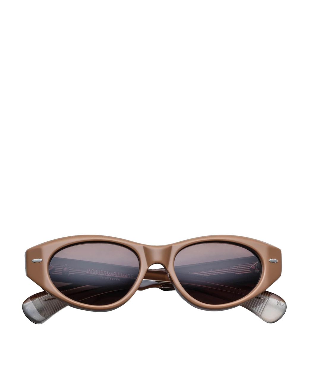 Jacques Marie Mage Brown Krasner Oval Sunglasses