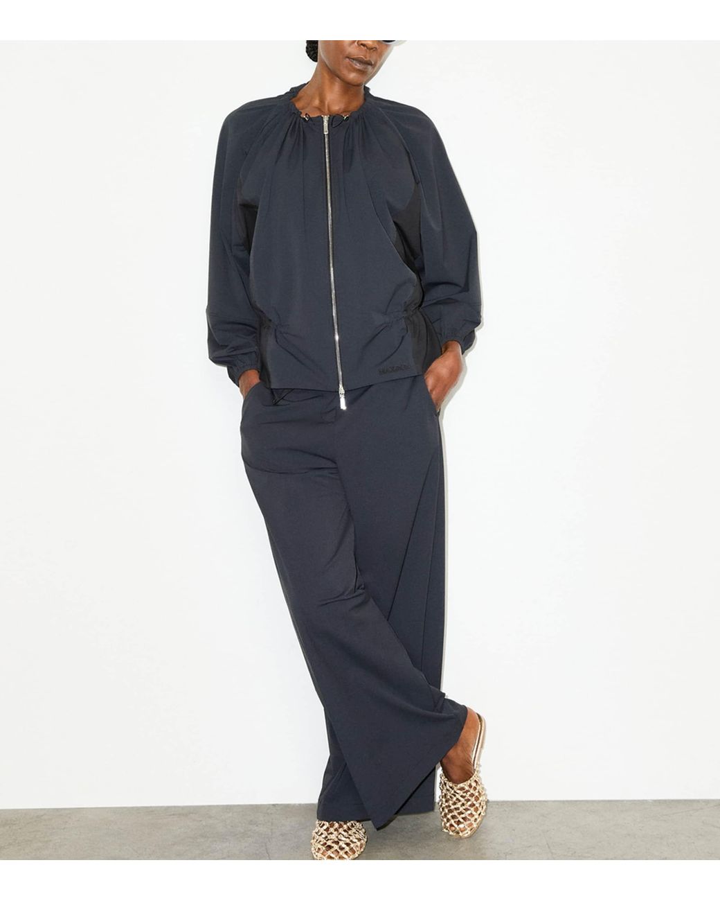MAX&Co. Blue Technical Jersey Trousers