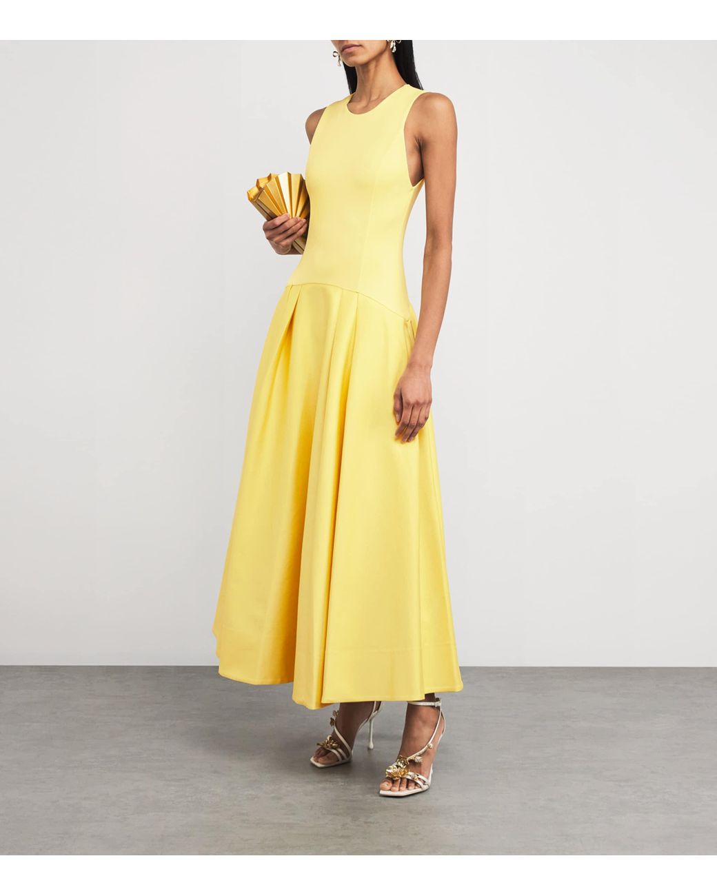 chinese dress ladies alice + olivia Women's Marna Tiered Midi Tie Strap Dress, Stargazer Multi,  0 at Amazon Women's Clothing store