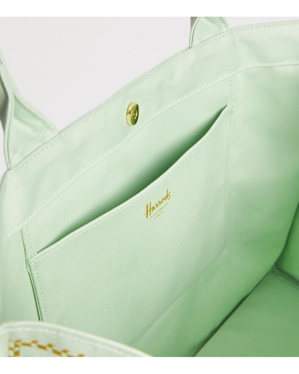 Harrods Metallic Building Shopper Bag