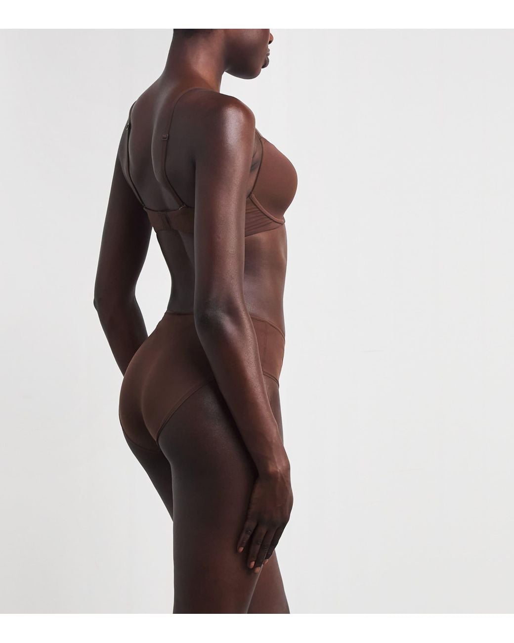 Skims Brown Fits Everybody T-Shirt Bra