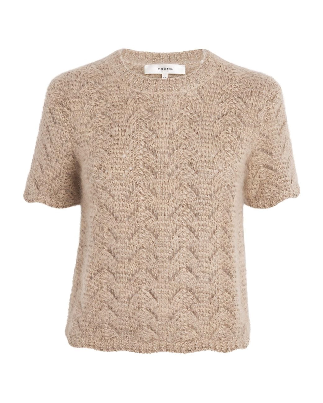 FRAME Natural The Lurex Sweater