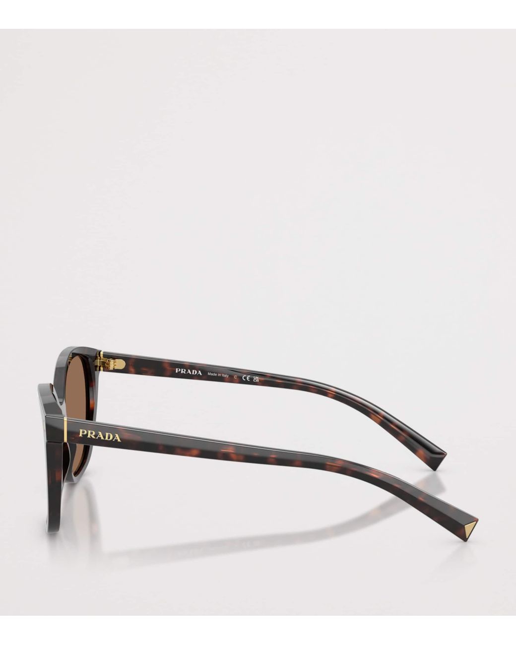 Prada Brown Tortoiseshell Square Sunglasses