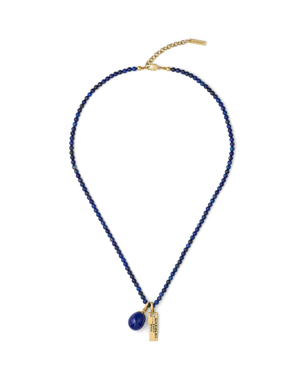 Givenchy Blue Lapis Lazuli Tape Necklace