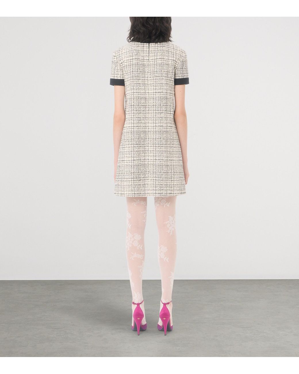 Valentino White Tweed Mini Dress