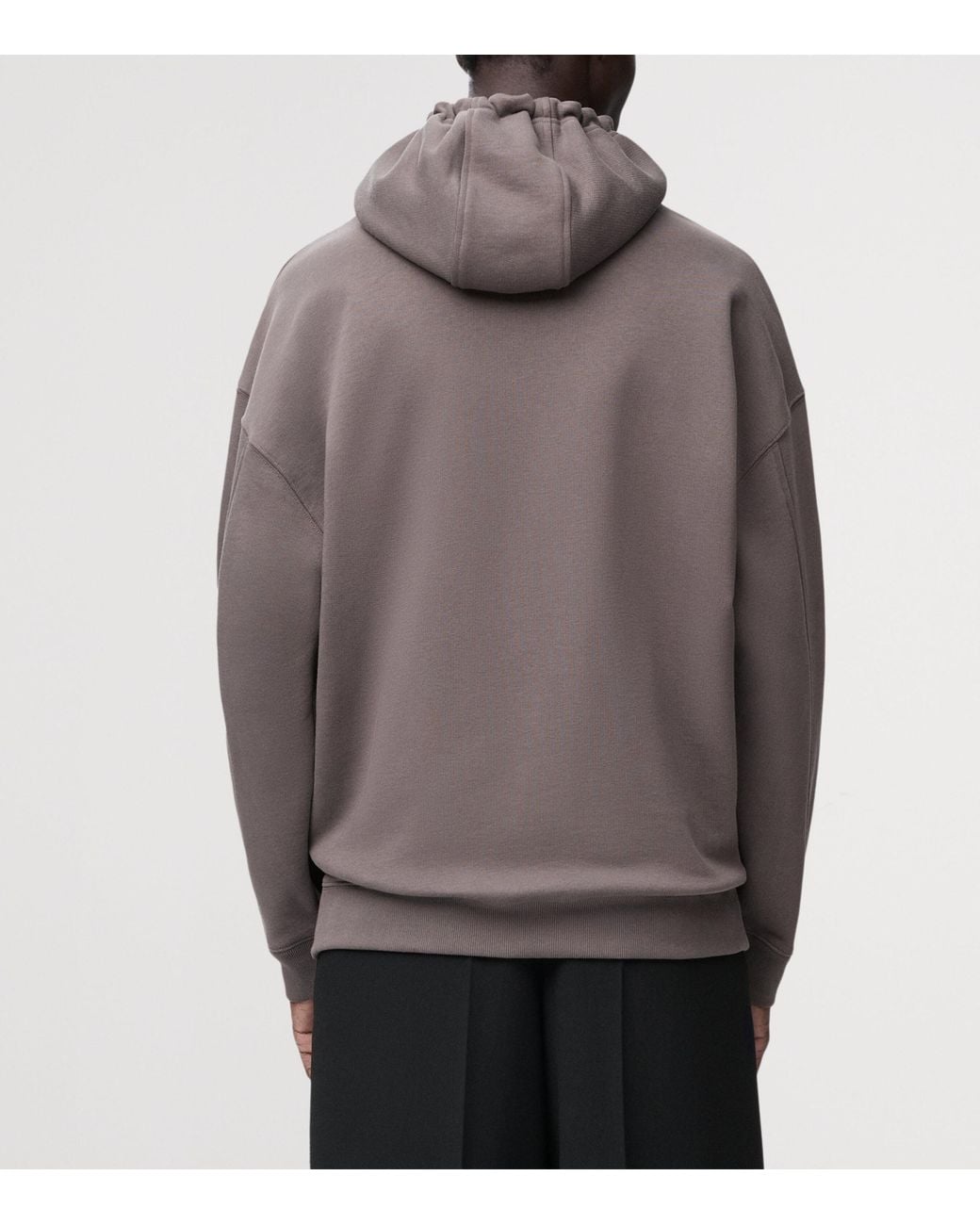 Loewe Gray Cotton-Blend Anagram Hoodie for men