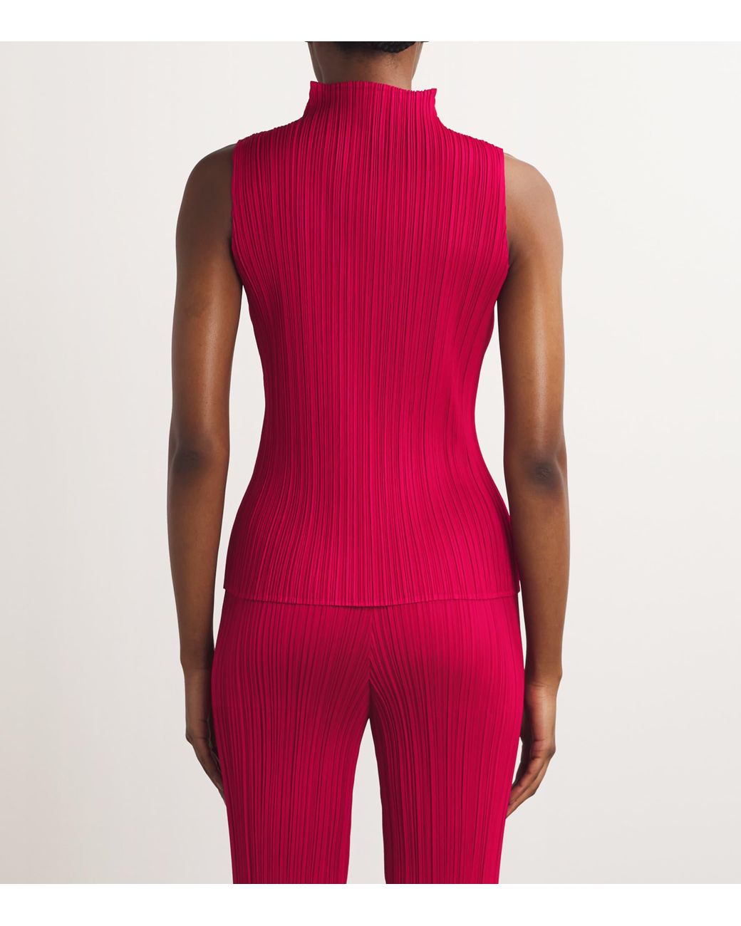Pleats Please Issey Miyake Purple New Colorful Basics Tank Top