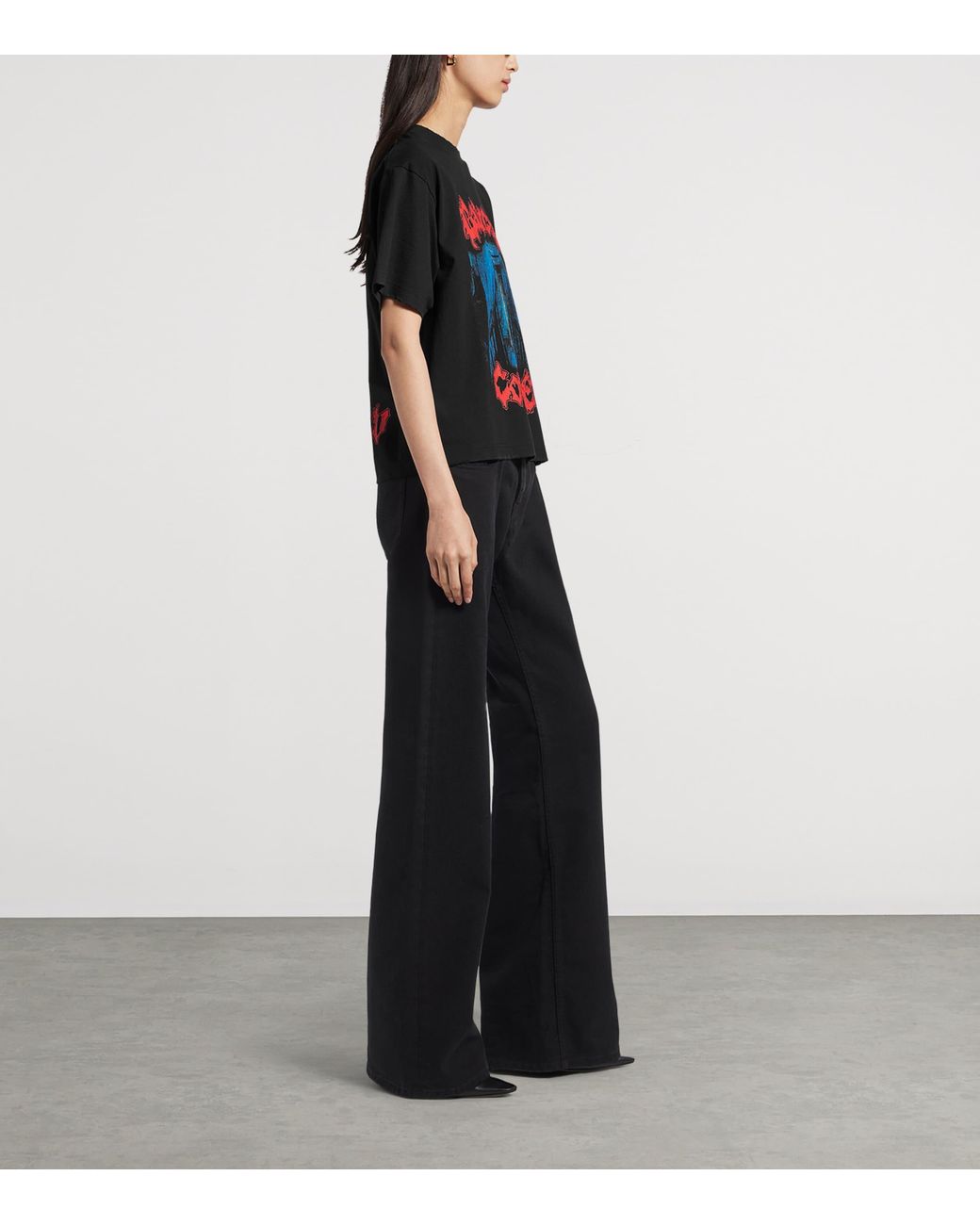 Balenciaga Black Cotton Salon De Couture T-Shirt