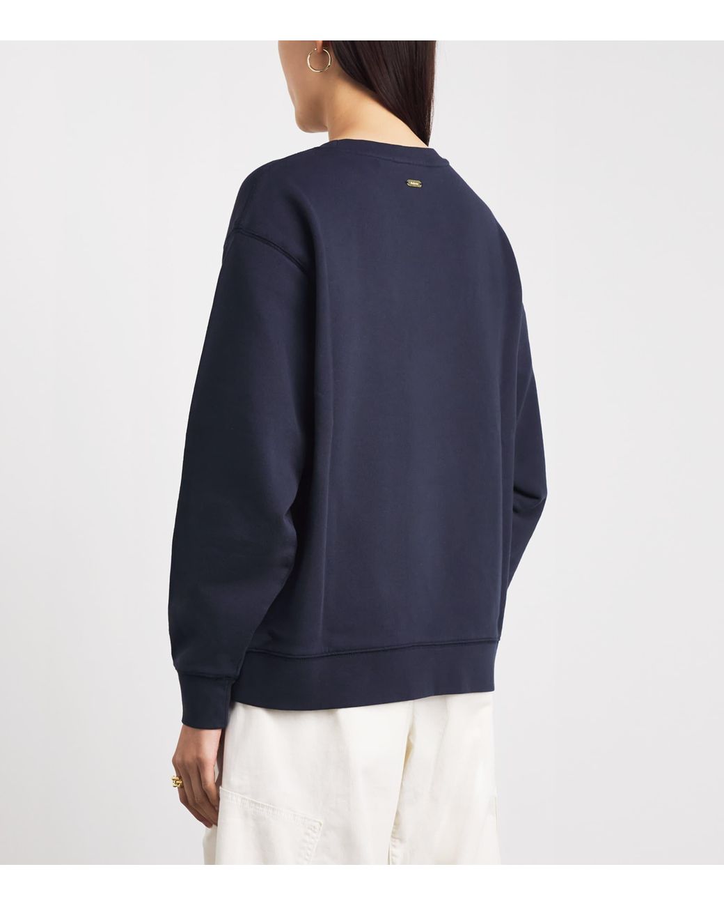 Barbour Blue Cotton Hartland Sweatshirt