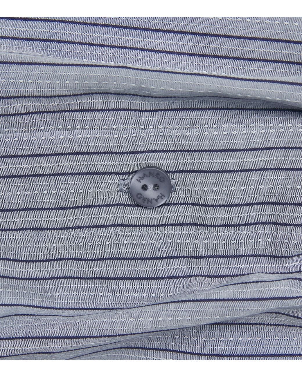 Hanro Blue Cotton Fancy Woven Boxer Shorts for men