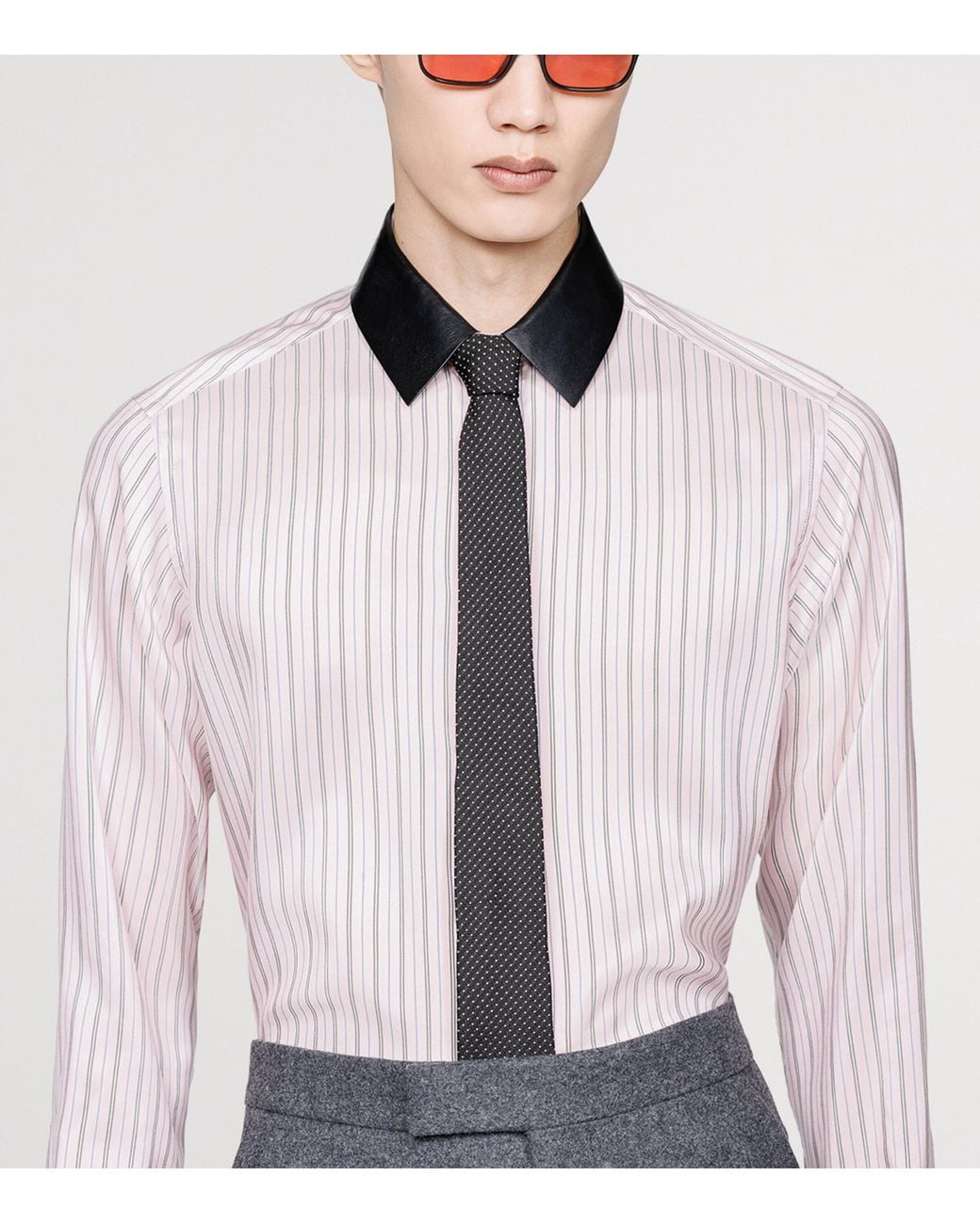 Tom Ford Black Mulberry Silk Micro-Dot Tie for men