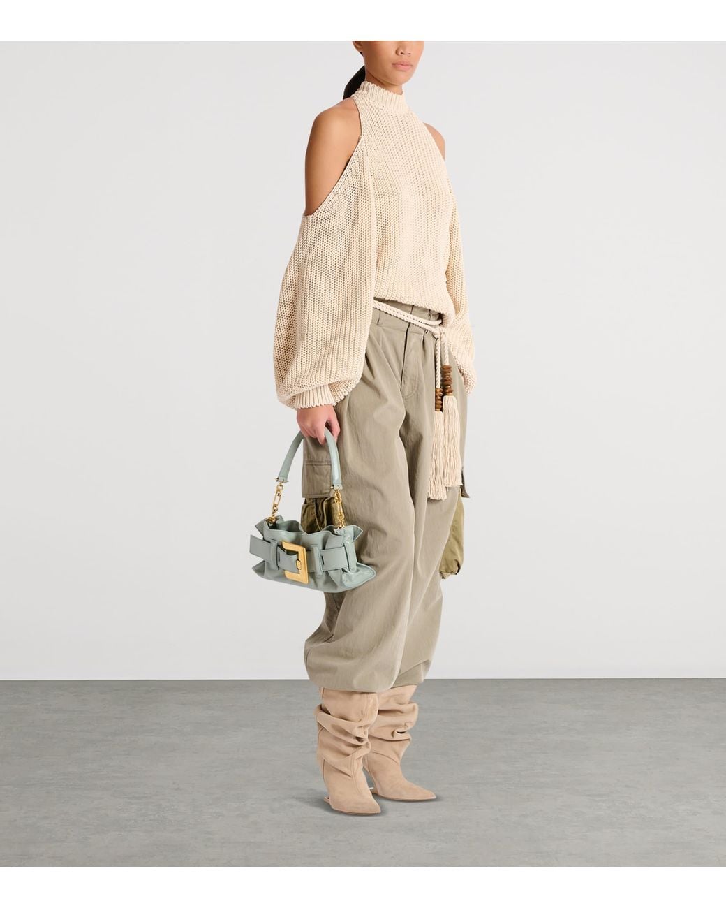 Balmain Metallic Mini Leather Anthem Shoulder Bag