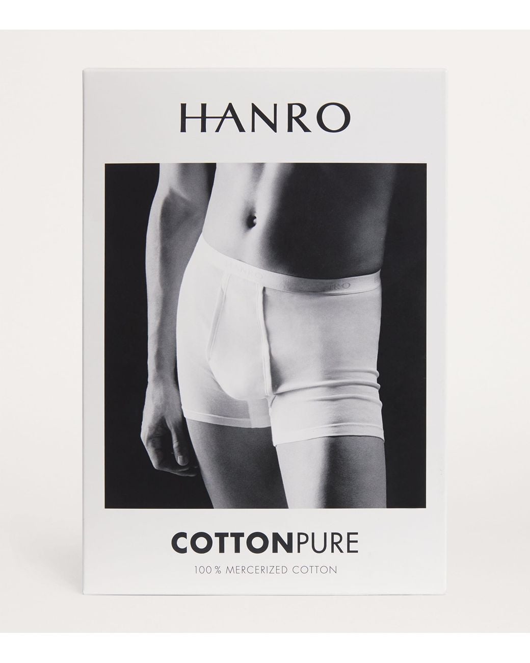 Hanro White Mercerised Cotton Trunks for men