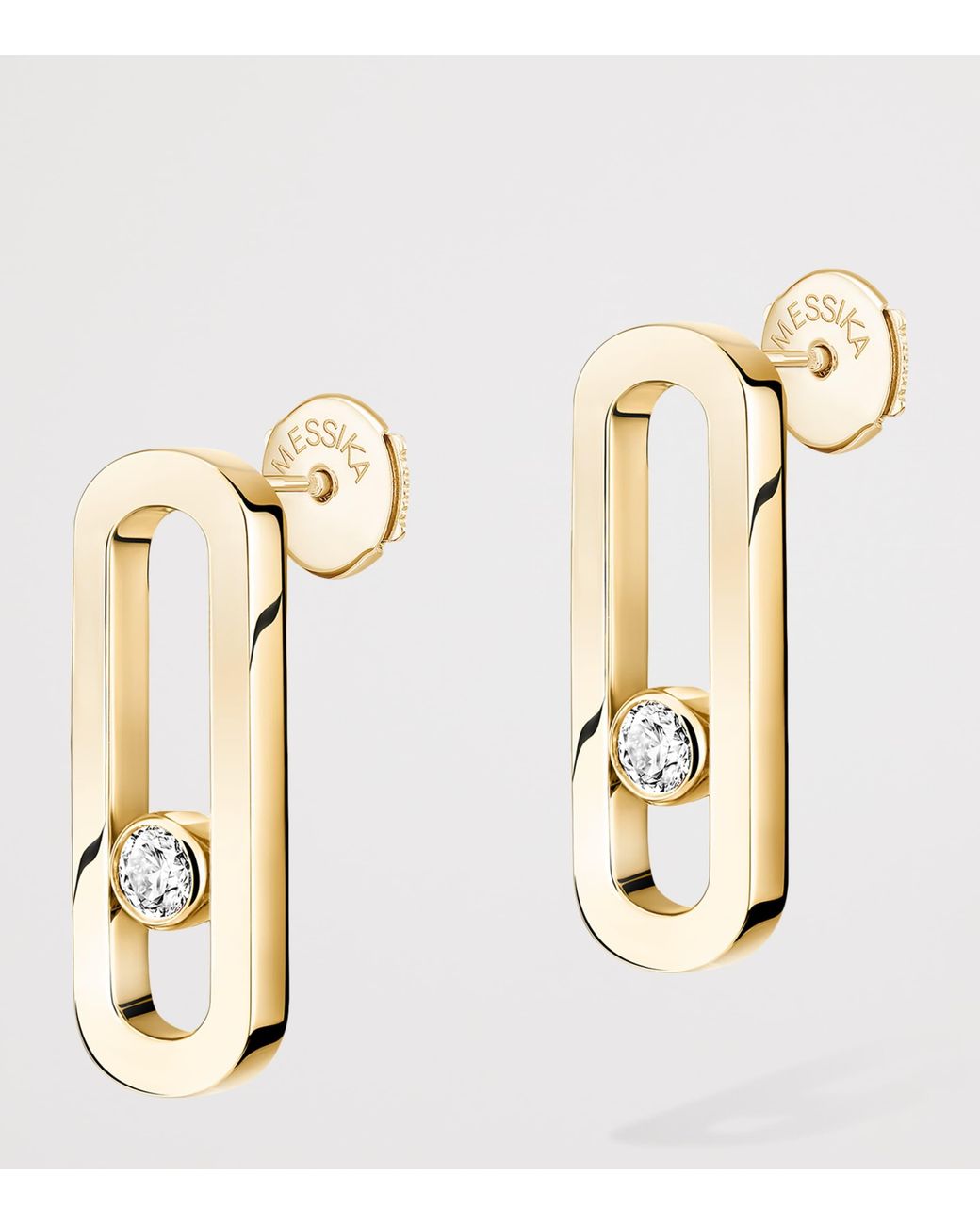 Messika Metallic Move Uno And Diamond Stud Earrings