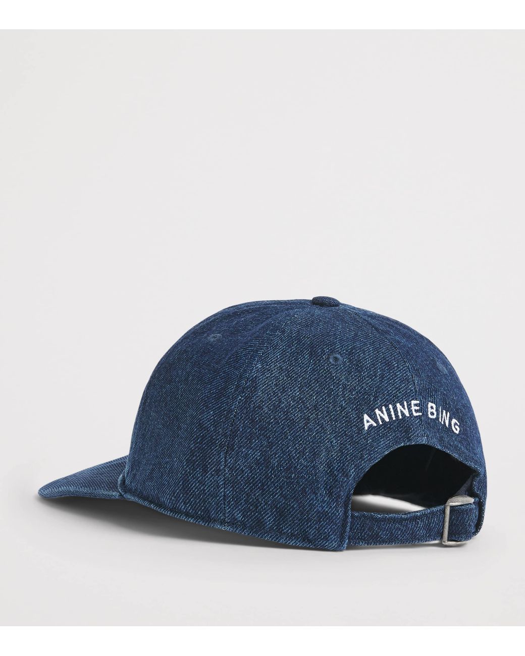 Anine Bing Blue Denim Jeremy Baseball Cap