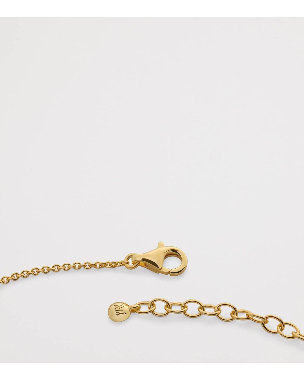 Monica Vinader Metallic Vermeil Mv Siren Muse Disc Chain Necklace