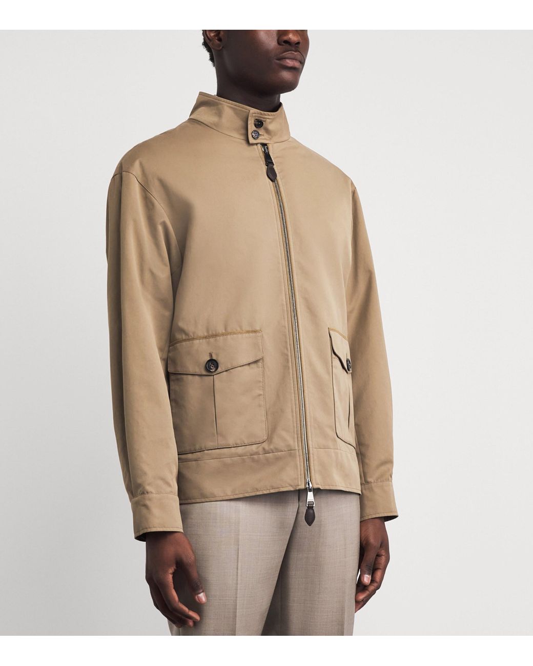 James Purdey & Sons Natural Cotton Dunfee Driving Coat for men