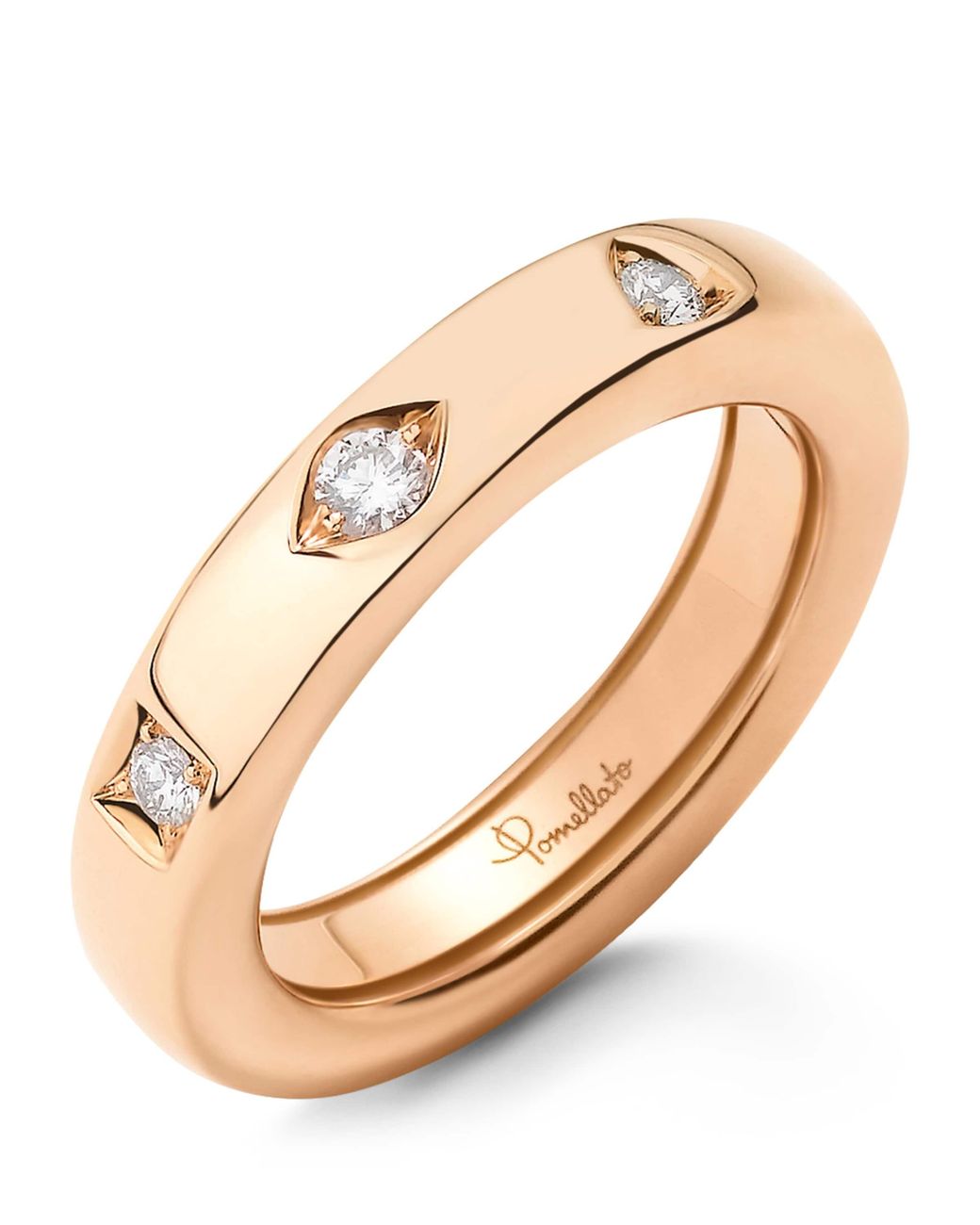 Pomellato Metallic And Diamond Iconica Ring