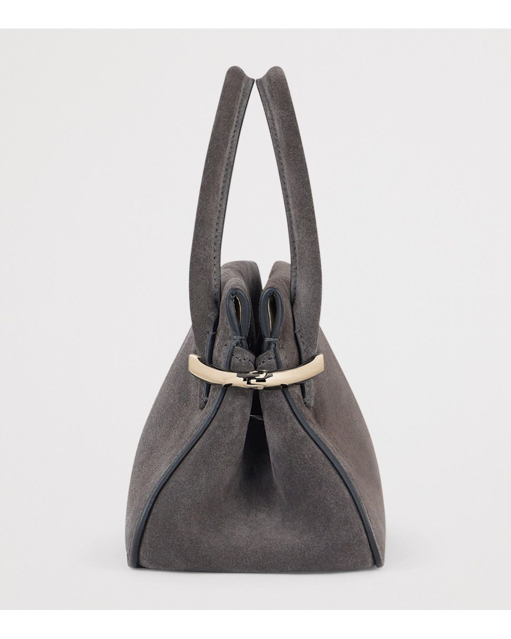 Givenchy Metallic Mini Suede Pinch Top-Handle Bag