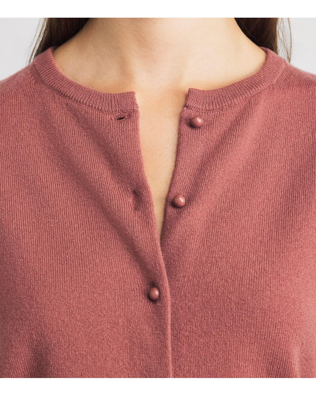 Vince Pink Wool-Blend Cardigan