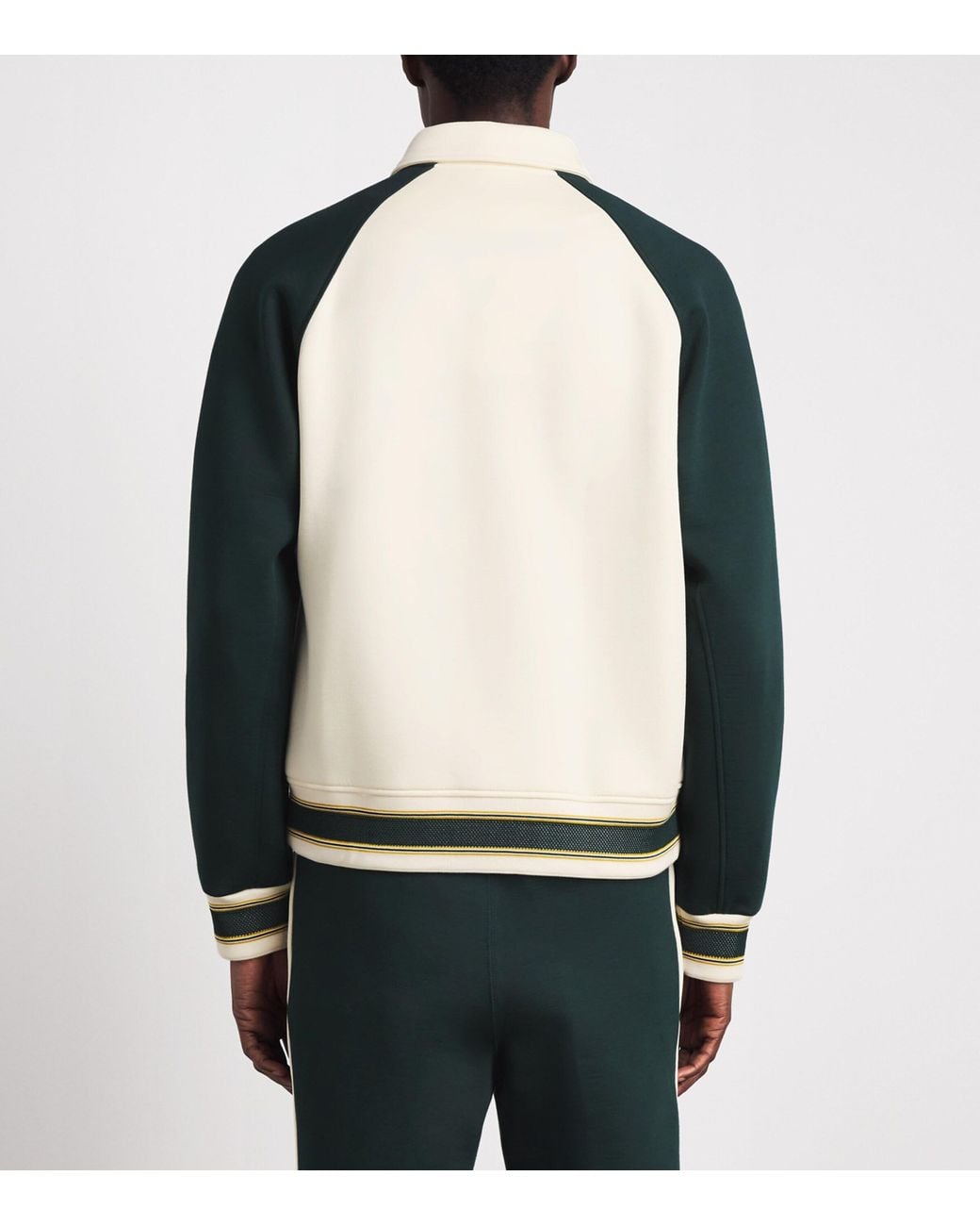 Lacoste Natural Cotton-Blend Varsity Jacket for men