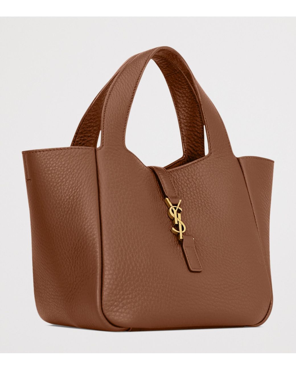 Saint Laurent Brown Baby Le 5 À 7 Top-Handle Bag