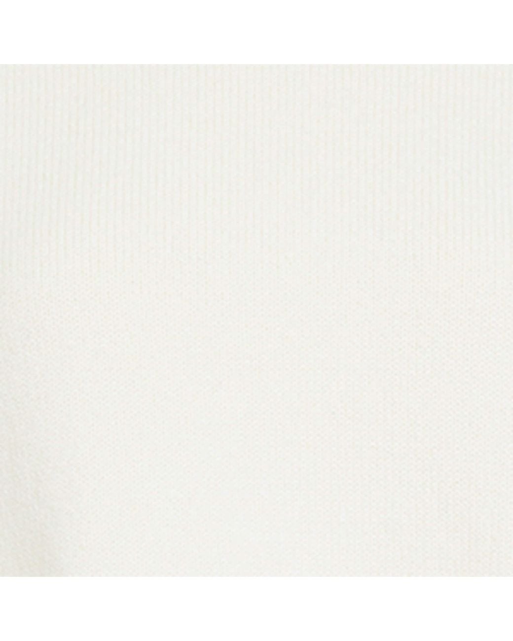 Alaïa White Cashmere-Blend Boxy Sweater