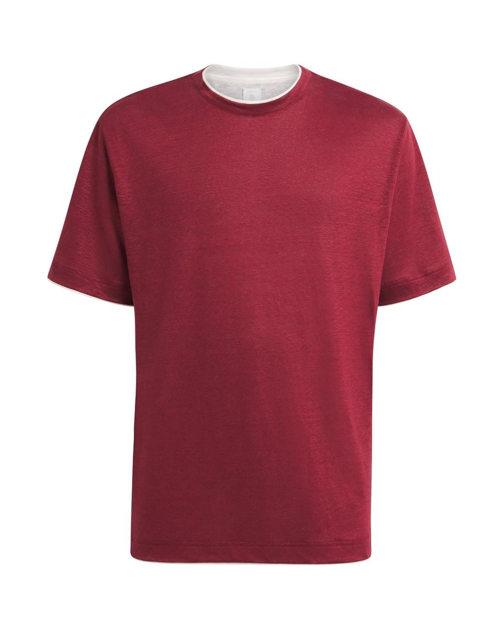 Eleventy Linen Layered T-Shirt for men