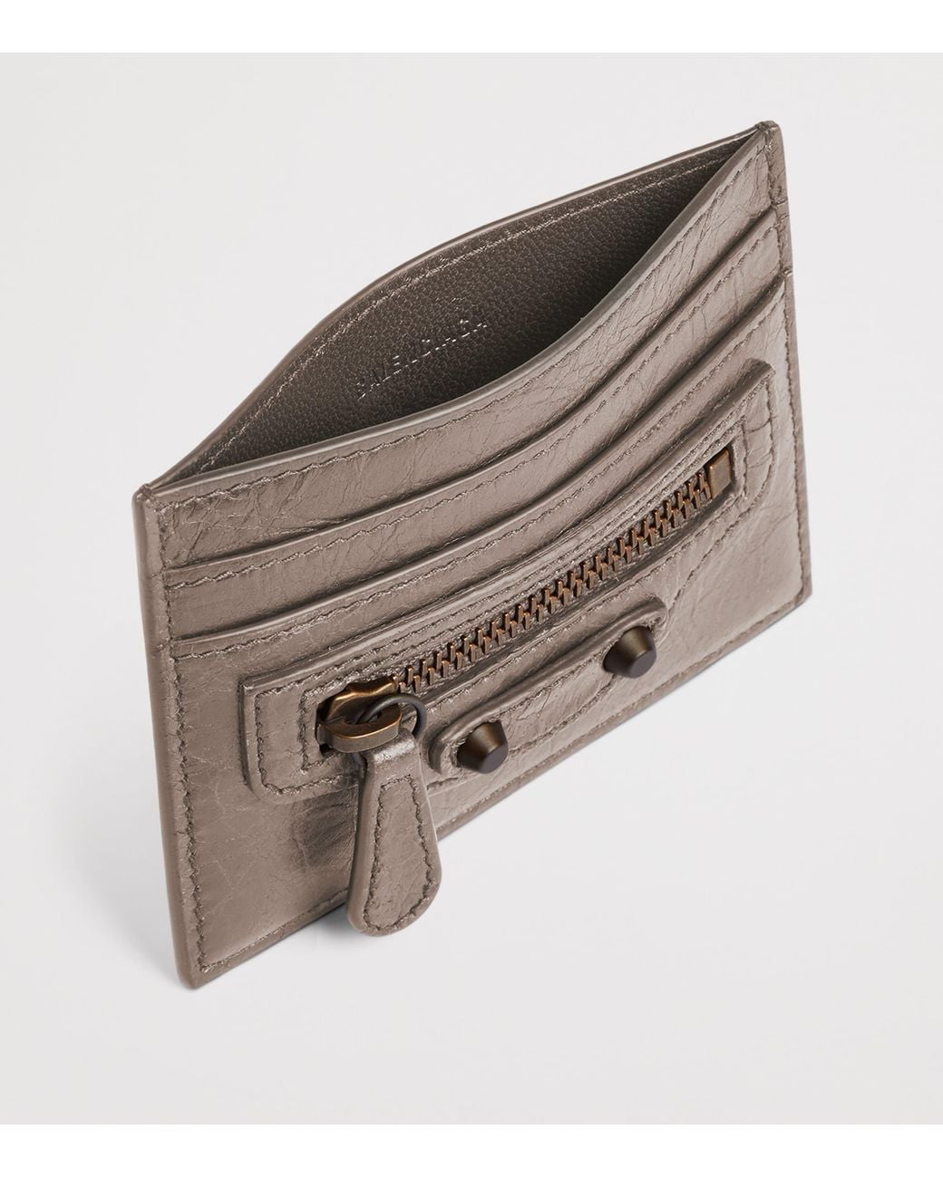 Balenciaga Brown Leather Le City Card Holder