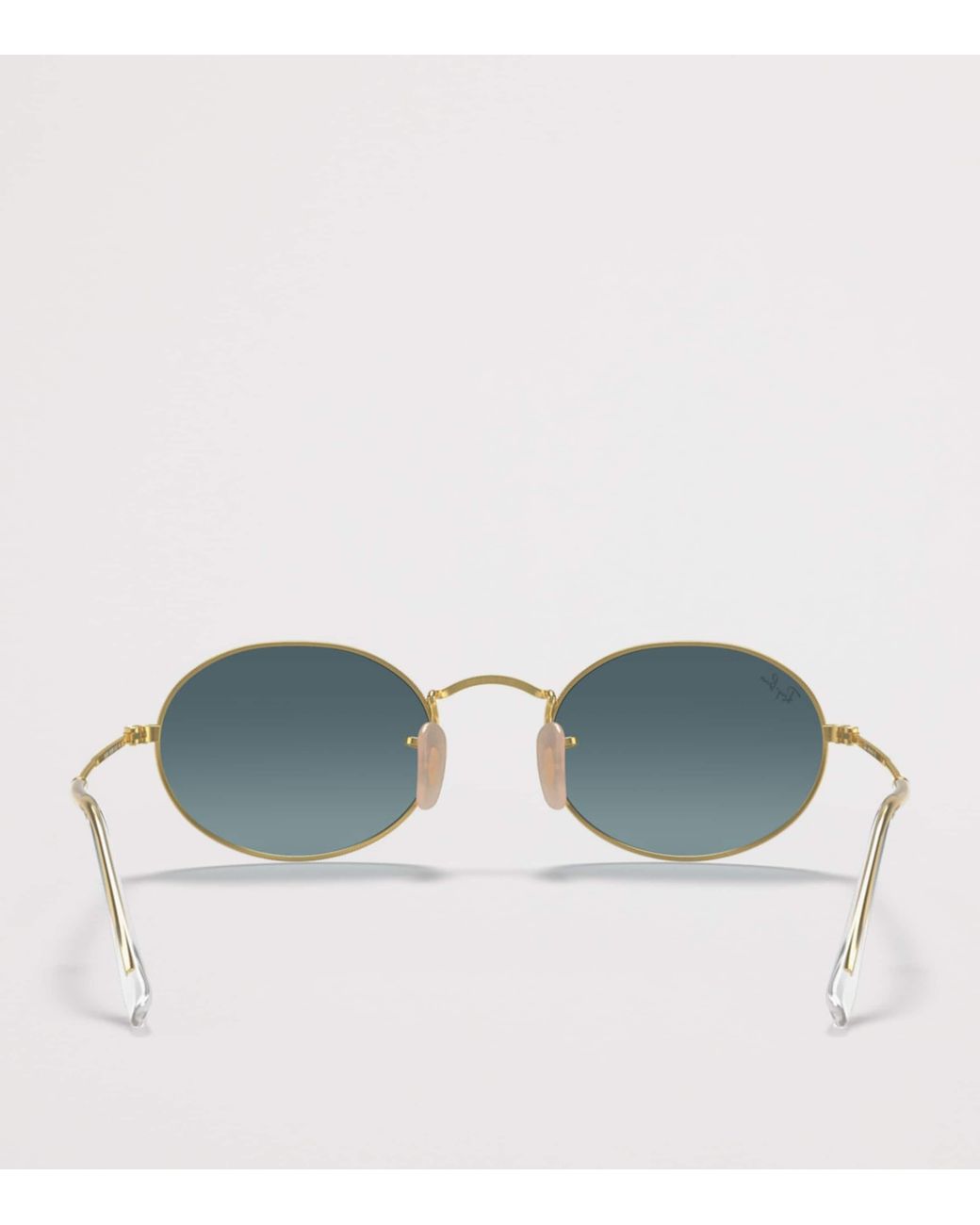 Ray-Ban Blue Rb3547 Oval Metal Sunglasses