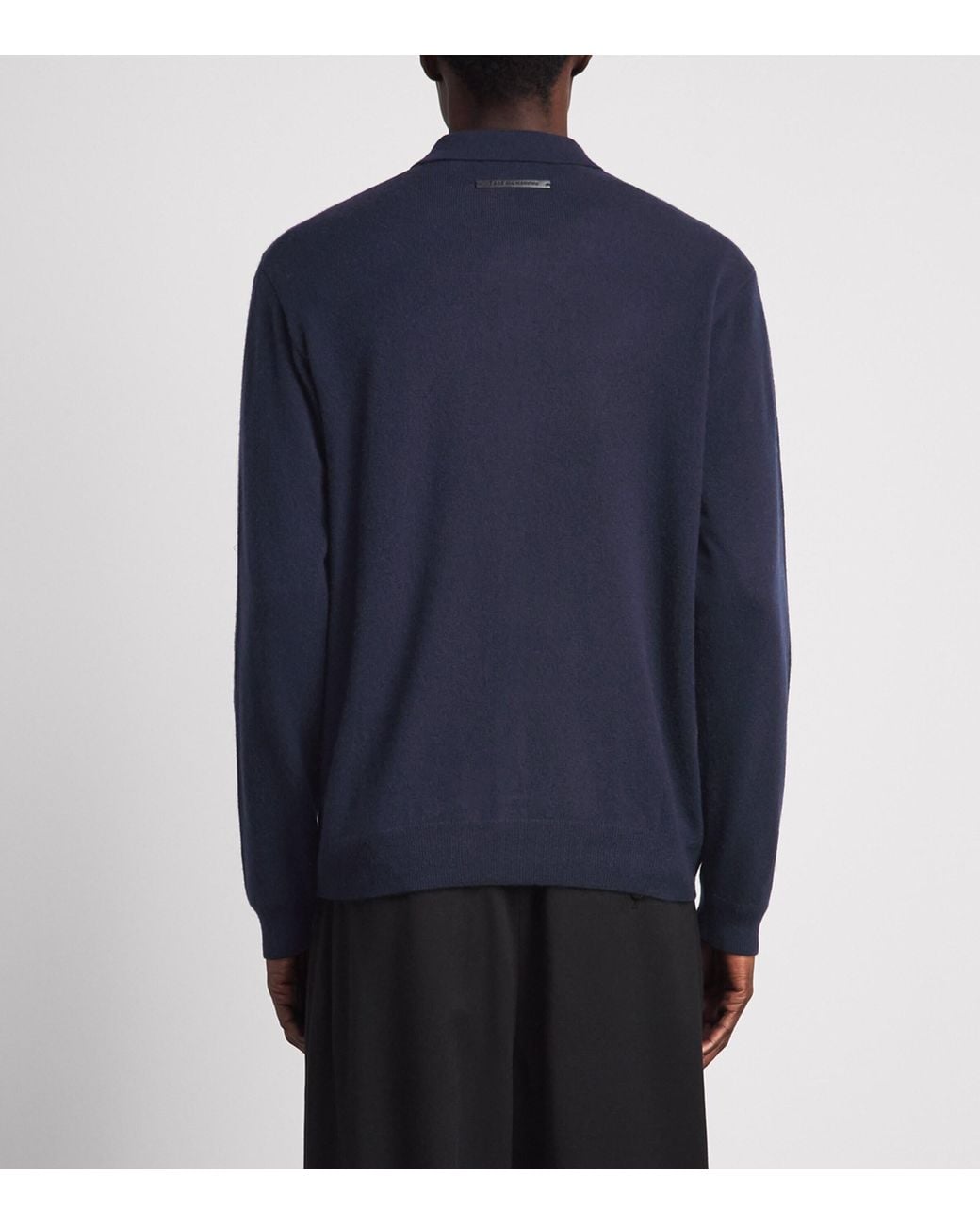 7 For All Mankind Blue Cashmere Collared Cardigan for men