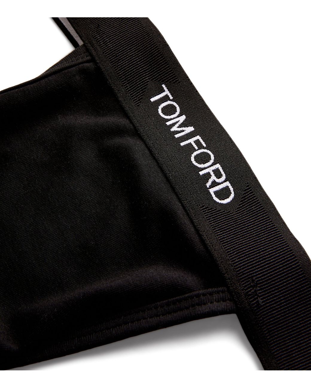 Tom Ford Black Logo Jock Strap for men